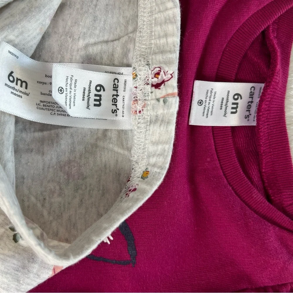 Baby 2-Piece Long-Sleeve Tee & Fox Legging Set 6‎ Months